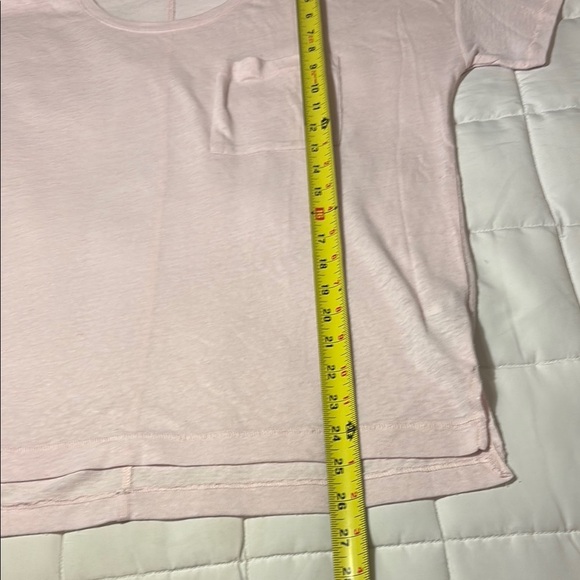 Old Navy Light Pink Boyfriend Short Sleeve Pocket T-Shirt - Picture 4 of 10